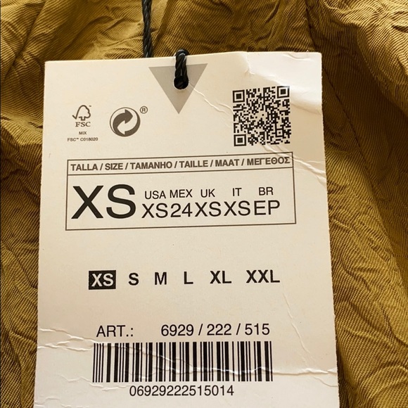 NWT. Zara Creased-Effect Dress TRF. Size M. - Picture 6 of 9